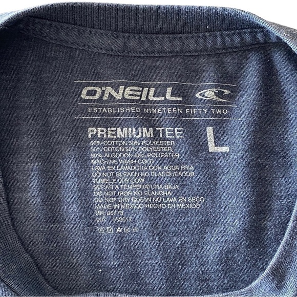 O’neilll Surf Hawaiian Leaves Premium Tee Shirt Men L Large - Picture 4 of 5